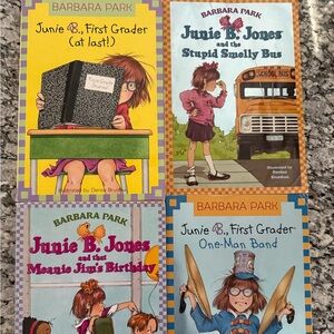 Kids Book Set - Junie B Jones set of 4 paperback